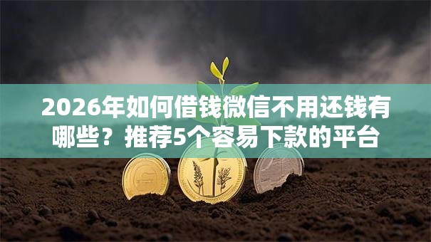 2026年如何借钱微信不用还钱有哪些？推荐5个容易下款的平台