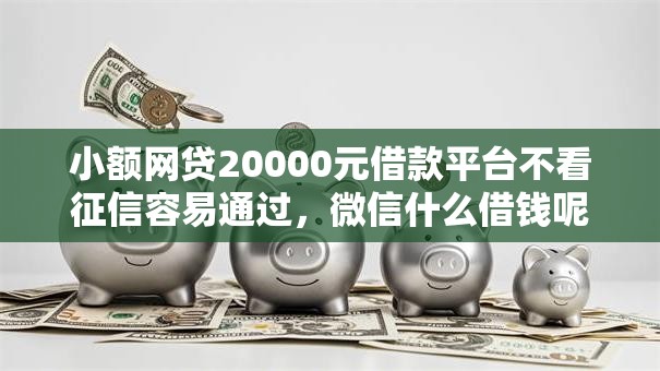 小额网贷20000元借款平台不看征信容易通过，微信什么借钱呢的6个平台介绍