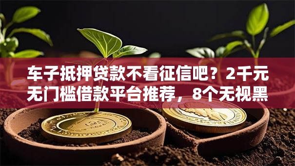 车子抵押贷款不看征信吧？2千元无门槛借款平台推荐，8个无视黑白100%秒下网贷软件盘点