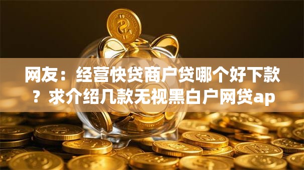 网友：经营快贷商户贷哪个好下款？求介绍几款无视黑白户网贷app