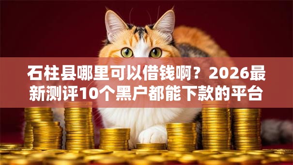 石柱县哪里可以借钱啊？2026最新测评10个黑户都能下款的平台