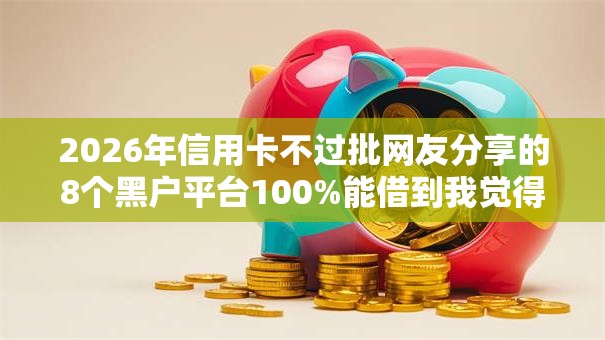 2026年信用卡不过批网友分享的8个黑户平台100%能借到我觉得不错！