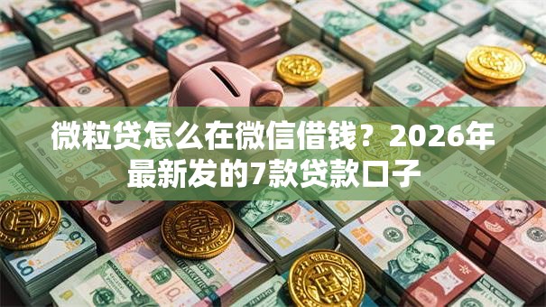 微粒贷怎么在微信借钱？2026年最新发的7款贷款口子