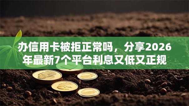 办信用卡被拒正常吗，分享2026年最新7个平台利息又低又正规