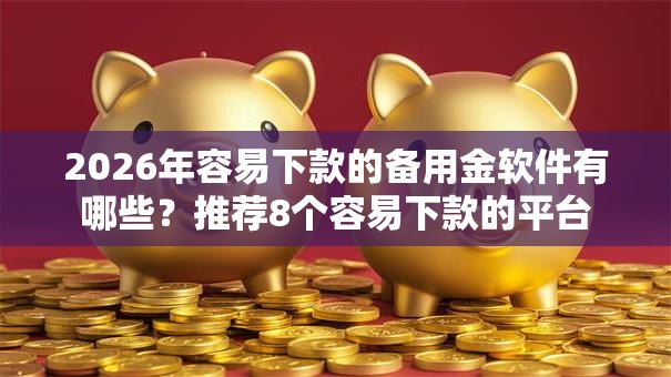 2026年容易下款的备用金软件有哪些？推荐8个容易下款的平台