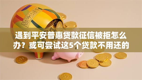 遇到平安普惠贷款征信被拒怎么办？或可尝试这5个贷款不用还的平台