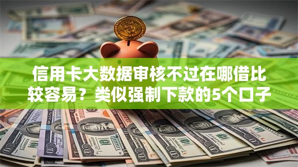 信用卡大数据审核不过在哪借比较容易？类似强制下款的5个口子参考