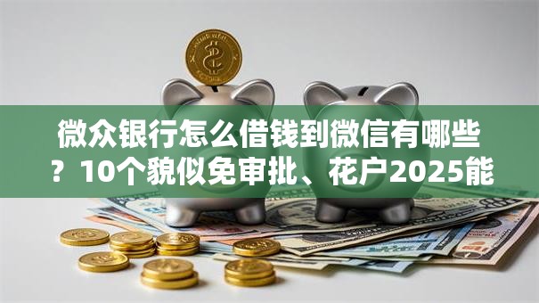微众银行怎么借钱到微信有哪些？10个貌似免审批、花户2025能下款的口子合集