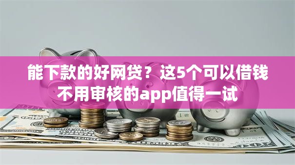 能下款的好网贷?这5个可以借钱不用审核的app值得一试 能下款的好网贷?这5个可以借钱不用审核的app值得一试