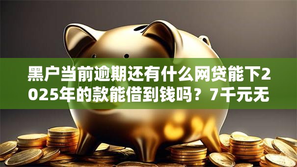 黑户当前逾期还有什么网贷能下2025年的款能借到钱吗？7千元无门槛借款8个平台推荐