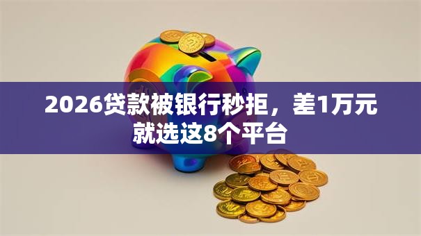 2026贷款被银行秒拒，差1万元就选这8个平台