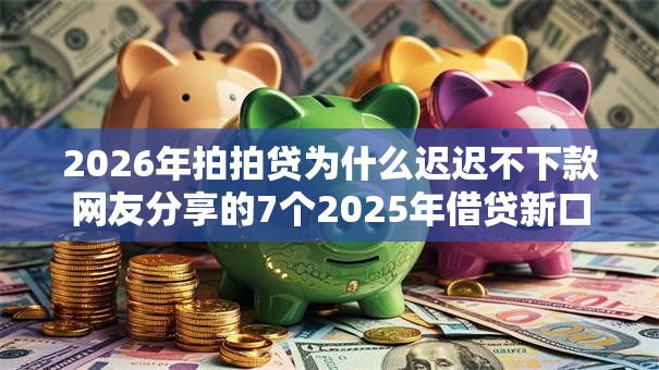 2026年拍拍贷为什么迟迟不下款网友分享的7个2025年借贷新口子我觉得不错！