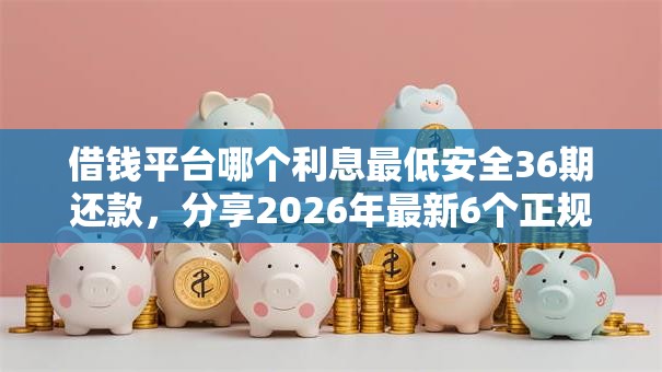借钱平台哪个利息最低安全36期还款，分享2026年最新6个正规贷款平台排名不分先后