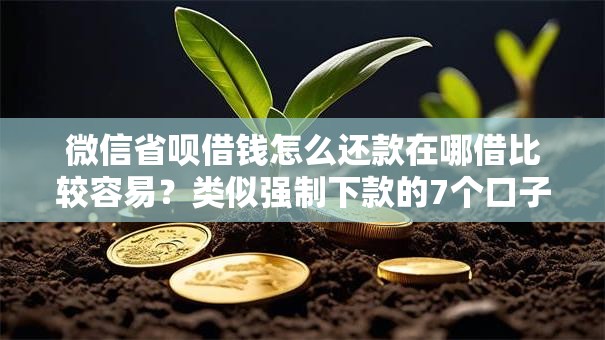 微信省呗借钱怎么还款在哪借比较容易?类似强制下款的7个口子参考 微信省呗借钱怎么还款在哪借比较容易?类似强制下款的7个口子参考