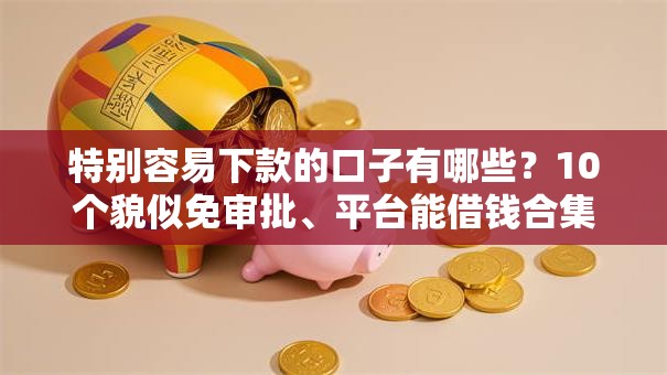 特别容易下款的口子有哪些？10个貌似免审批、平台能借钱合集