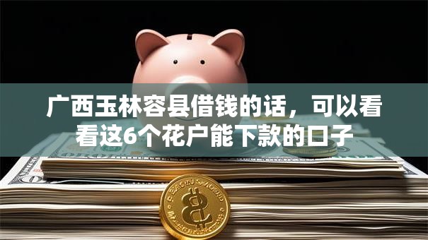 广西玉林容县借钱的话，可以看看这6个花户能下款的口子