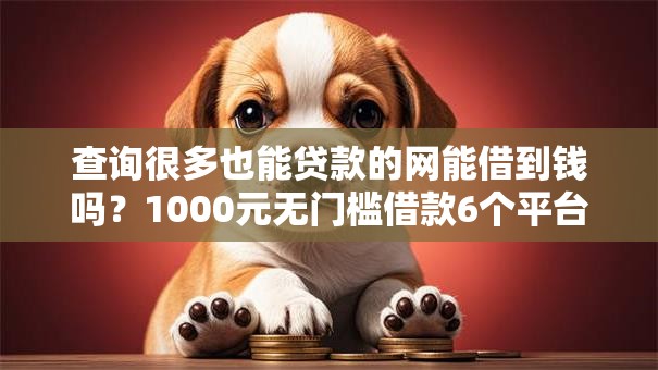 查询很多也能贷款的网能借到钱吗？1000元无门槛借款6个平台推荐