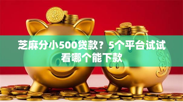 芝麻分小500贷款？5个平台试试看哪个能下款