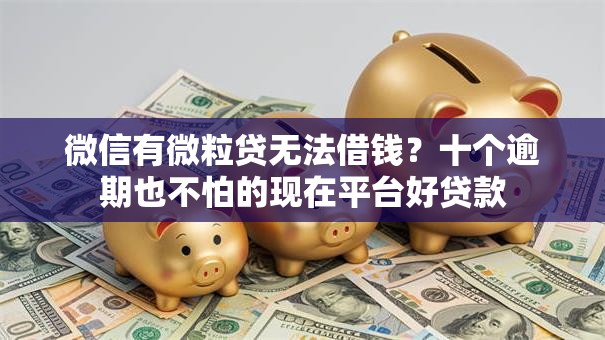 微信有微粒贷无法借钱？十个逾期也不怕的现在平台好贷款