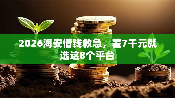 2026海安借钱救急，差7千元就选这8个平台