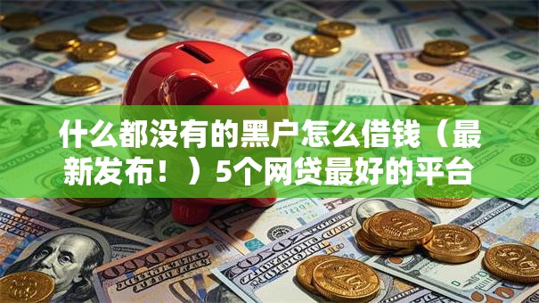 什么都没有的黑户怎么借钱（最新发布！）5个网贷最好的平台