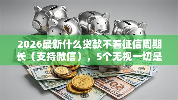 2026最新什么贷款不看征信周期长(支持微信),5个无视一切是人就下款的平台无私分享 2026最新什么贷款不看征信周期长(支持微信),5个无视一切是人就下款的平台无私分享