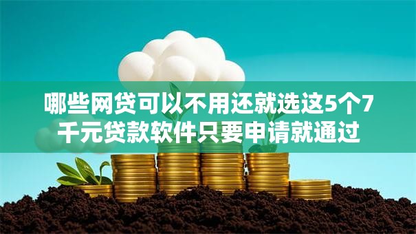哪些网贷可以不用还就选这5个7千元贷款软件只要申请就通过