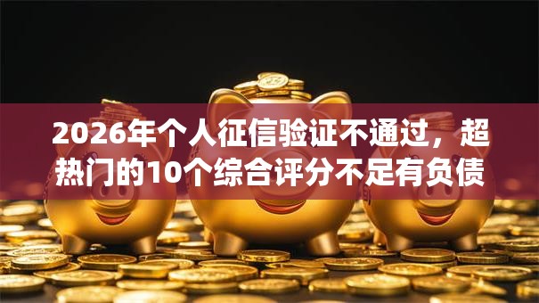 2026年个人征信验证不通过，超热门的10个综合评分不足有负债都能下款app推荐