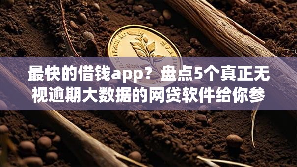 最快的借钱app?盘点5个真正无视逾期大数据的网贷软件给你参考 最快的借钱app?盘点5个真正无视逾期大数据的网贷软件给你参考