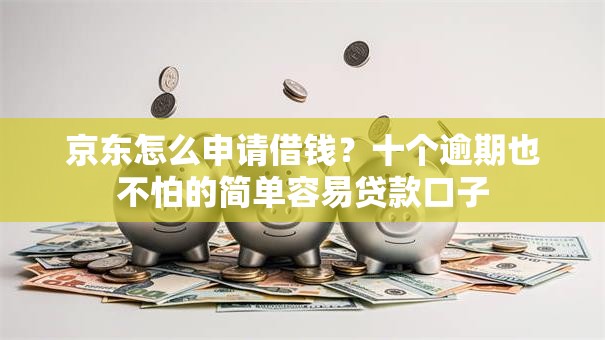 京东怎么申请借钱？十个逾期也不怕的简单容易贷款口子