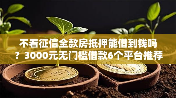 不看征信全款房抵押能借到钱吗?3000元无门槛借款6个平台推荐 不看征信全款房抵押能借到钱吗?3000元无门槛借款6个平台推荐