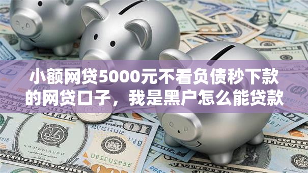 小额网贷5000元不看负债秒下款的网贷口子，我是黑户怎么能贷款的6个平台介绍