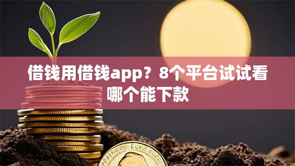 借钱用借钱app？8个平台试试看哪个能下款