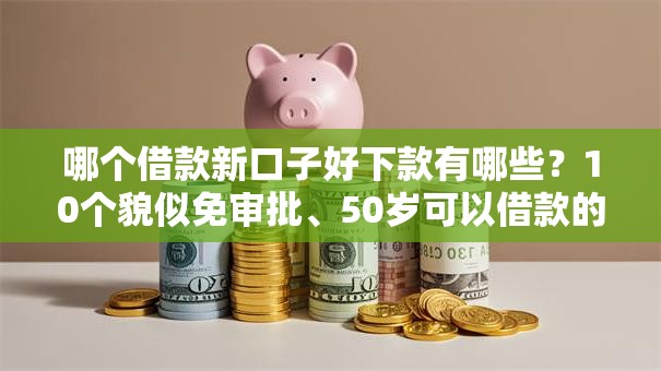 哪个借款新口子好下款有哪些？10个貌似免审批、50岁可以借款的网贷平台合集