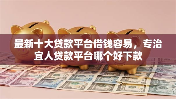 最新十大贷款平台借钱容易，专治宜人贷款平台哪个好下款