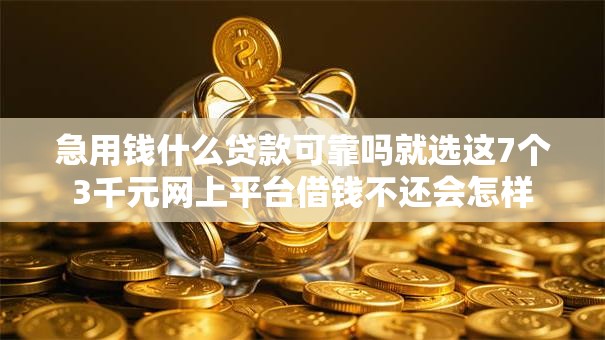 急用钱什么贷款可靠吗就选这7个3千元网上平台借钱不还会怎样