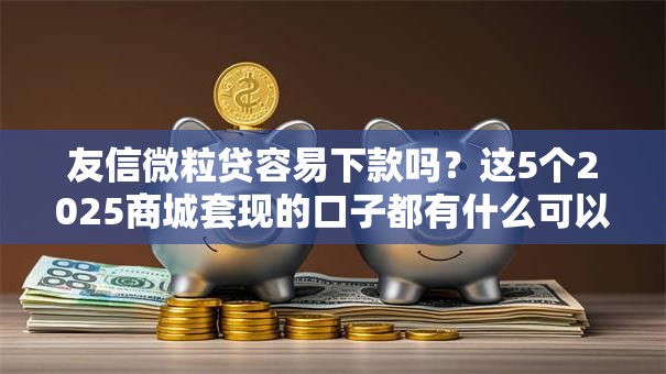 友信微粒贷容易下款吗？这5个2025商城套现的口子都有什么可以试试