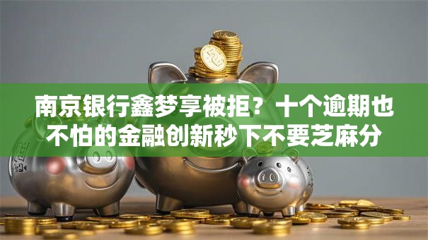 南京银行鑫梦享被拒？十个逾期也不怕的金融创新秒下不要芝麻分的平台