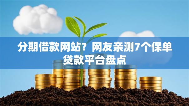 分期借款网站？网友亲测7个保单贷款平台盘点