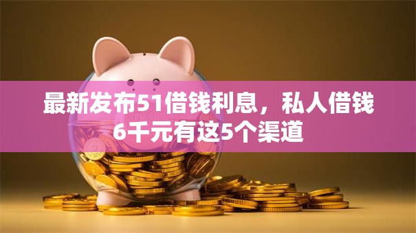 最新发布51借钱利息，私人借钱6千元有这5个渠道