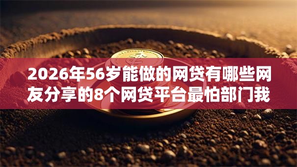 2026年56岁能做的网贷有哪些网友分享的8个网贷平台最怕部门我觉得不错！
