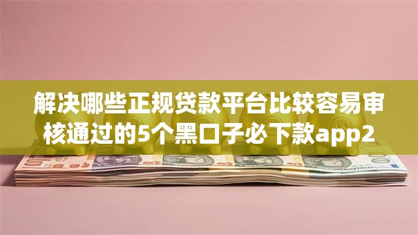 解决哪些正规贷款平台比较容易审核通过的5个黑口子必下款app2023分享