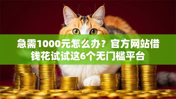 急需1000元怎么办？官方网站借钱花试试这6个无门槛平台