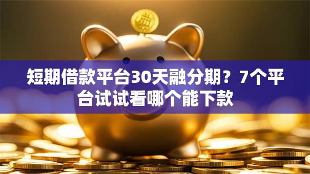 短期借款平台30天融分期？7个平台试试看哪个能下款