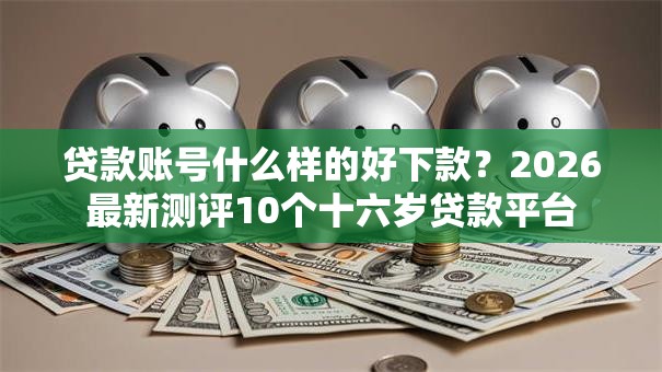 贷款账号什么样的好下款？2026最新测评10个十六岁贷款平台