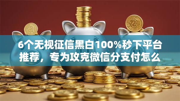 6个无视征信黑白100%秒下平台推荐，专为攻克微信分支付怎么开通借钱难题