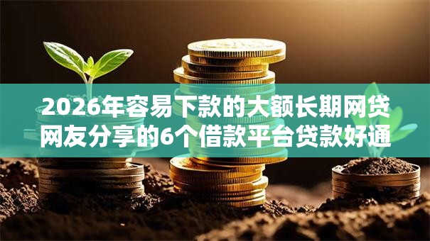 2026年容易下款的大额长期网贷网友分享的6个借款平台贷款好通过我觉得不错！