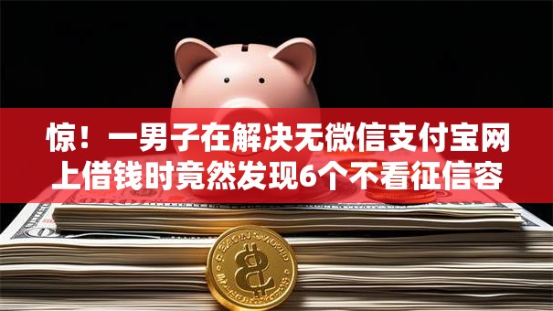惊！一男子在解决无微信支付宝网上借钱时竟然发现6个不看征信容易下款的口子，事后分享了出来