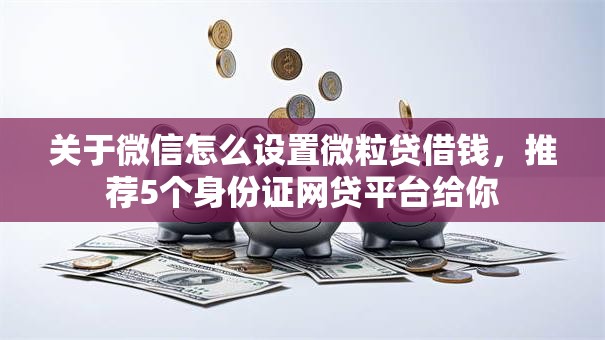 关于微信怎么设置微粒贷借钱，推荐5个身份证网贷平台给你