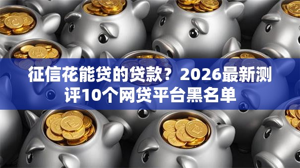 征信花能贷的贷款？2026最新测评10个网贷平台黑名单